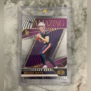 🔥 2024 Drake Maye 32/50 Panini Illusions Amazing Rookie Card. New England